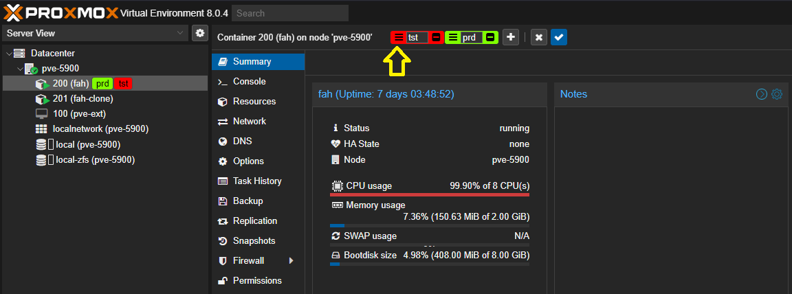 5. PVE 8.x - Config - Habitats Open Tech